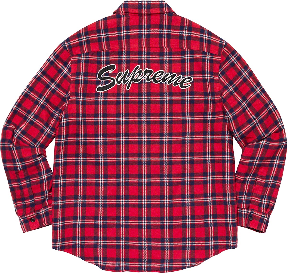 Arc Logo Quilted Flannel Shirt view 6